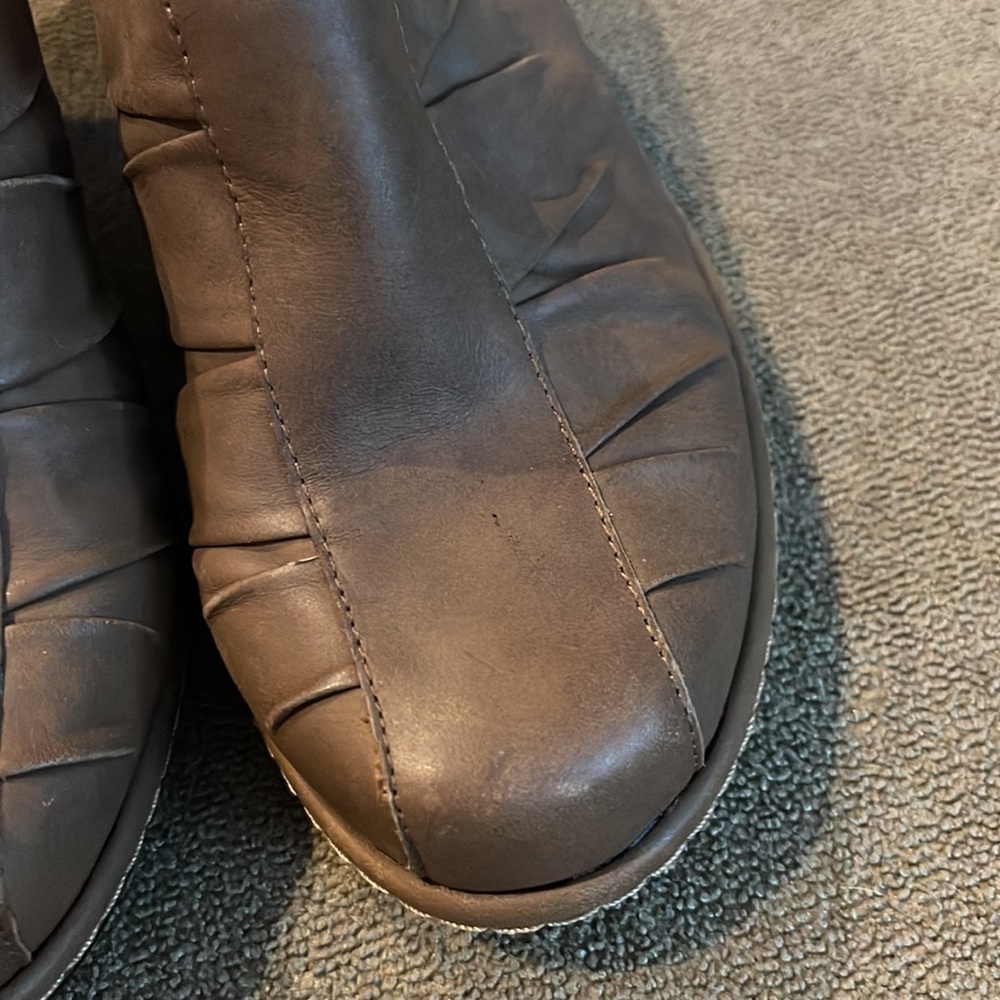 Sofft Leather Slip-on Clogs Mules Size 7 light brown shoes (TD) - Picture 3 of 9